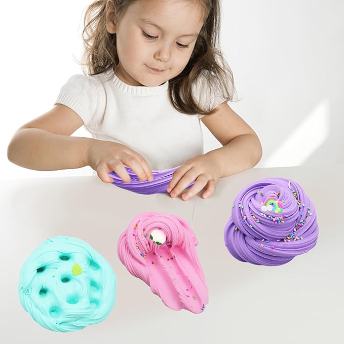 Butte Slime Kit 11 Pack Party Favor for Kids, Color and Texture Experience, Stress Relief Toy for Girls and Boys