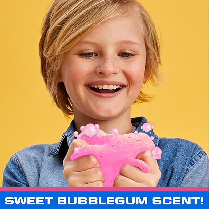 Paw Patrol SLIMYGLOOP Mix'Ems Bubblegum Cloud Slime, 2.5 oz With Fun Mix-Ins, Rubber Skye Charm, Toys for 3 Year Old Boys, Fidget Toy, Super Soft Non-Sticky Stress Relief Toy