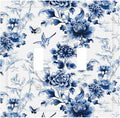 Blue Flower White Floral Plant Bird Butterfly Decorative Switch Plates 2 Gang Double Toggle Outlet Light Switch Cover Wall Plate Electrical Faceplate for Bedroom Living Room Decor