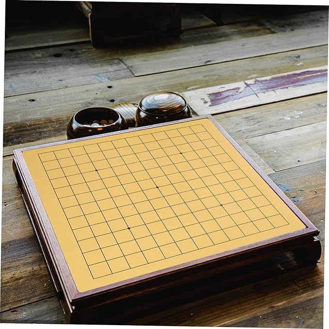 Vaguelly 2pcs Wooden Go Chessboard Portable Folding Chessboard for Boy Game Board