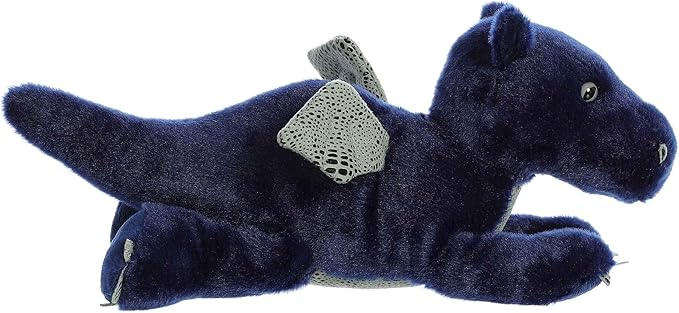 Aurora® Adorable Flopsie™ Sapphire Dragon™ Stuffed Animal - Playful Ease - Timeless Companions - Blue 12 Inches