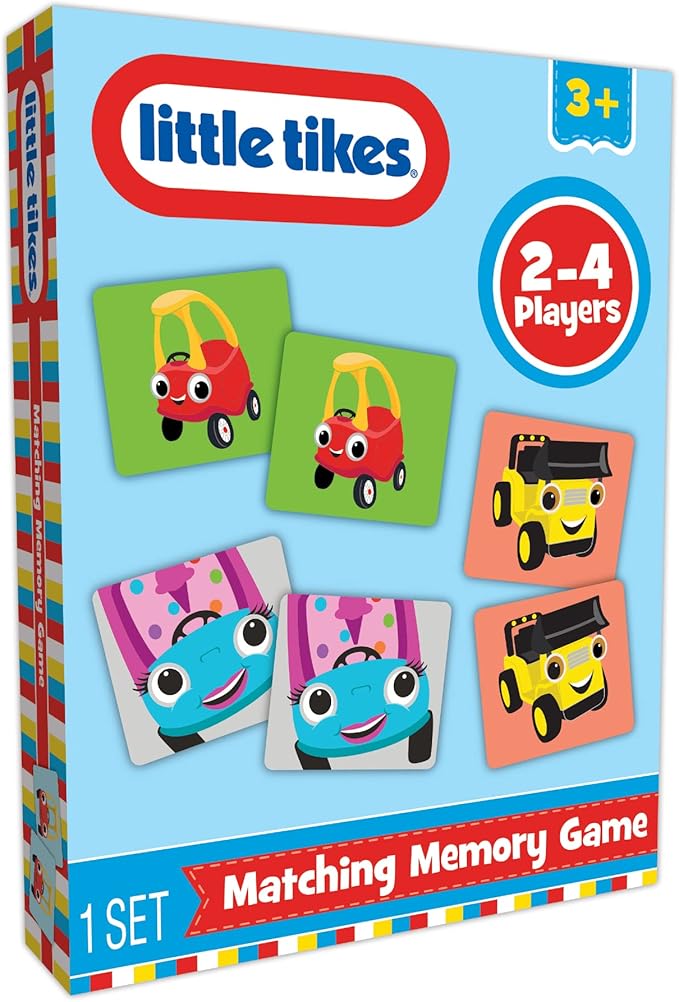 TCG Toys Little Tikes - Memory Matching Card Game - Featuring 72 Full Color Pieces - Promote and Improve Memory & Sensory Development Skills. Great Gift for Boys and Girls Over Age 3.