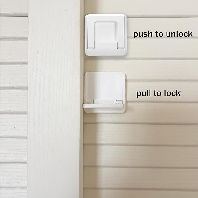 Sliding Closet Door Lock - 4pcs Kids Safety Lock for Sliding Closet Glass Window Door Easy To Installation and Protect For Your Child and Pets