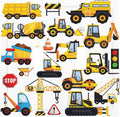 Funny Yellow Construction Truck Cartoon Cars Vehicles Truck 2 Gang Light Switch Cover Double Toggle Wall Plate Kids Boys Play Room Outlet Covers Electrical Decorative Dual Device Switchplate Faceplate