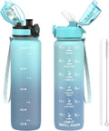 OLDLEY Kids Water Bottle for School, 17 oz (2 lids) BPA-Free Reusable Leak-proof Durable Tritan Plastic Water Bottles with Straw & Chug Lids, Anti-dust Spout Cover (Bluenavy)