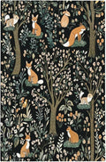 Light Switch Cover Plate Fairy Forest Animals Fox Squirrel Flower 1 Gang No Device Blank Electrical Wall Plates Faceplate Decorative Switch Plate For Bed Room Farmhouse Decor