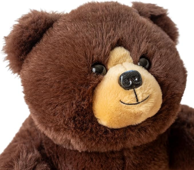 Lunapuer Bear Sensory Weighted Vibrating Pillow, Pressure Activated for Kids Adults, Plush Minky Soft Size: 11 by 20 inches Pillow Animal, Calming Therapy for Focus and Balance for Gift Birthday