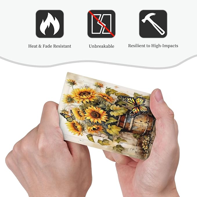 Light Switch Cover Plate Rustic Vintage Sunflower Bouquet Butterfly 1 Gang No Device Blank Electrical Wall Plates Faceplate Decorative Switch Plate for Farmhouse Cabin Decor