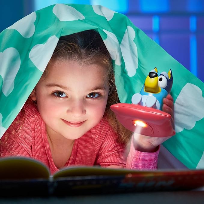 Goglow Bedtime Handy Bluey Nightlight, 2-in-1 Interactive Toddler Light & Flashlight with Auto-Off Timer, Soothing Night Light for Kids of Ages 2+