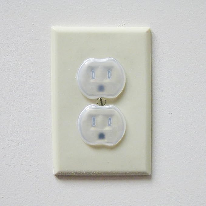 Dreambaby Plastic Baby Safety Outlet Plug Covers - 48 Pack - Outlet Covers Baby Proofing