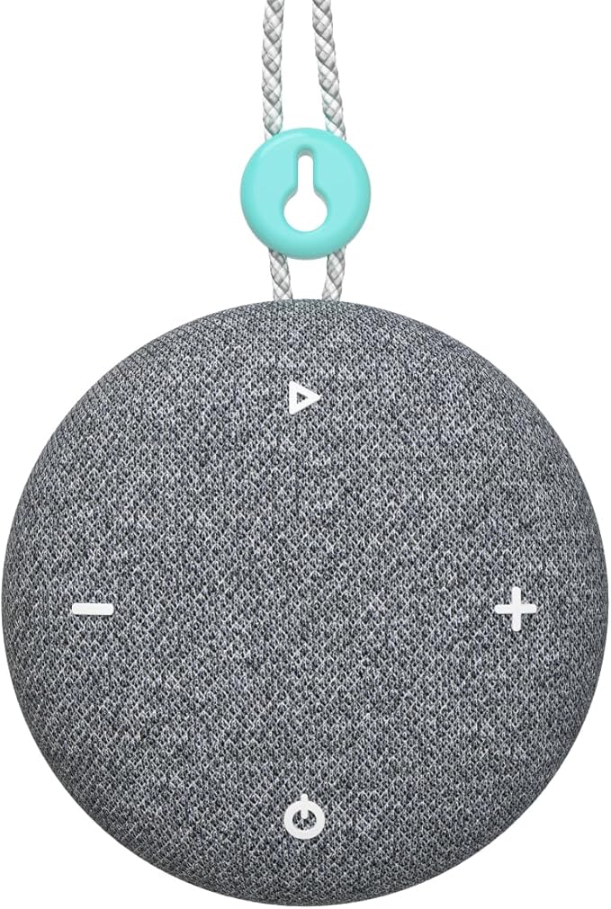 SNOOZ Go 2 Travel White Noise Sound Machine - 12 Sounds, Rechargeable Bluetooth Speaker, Nightlight - Portable Sound Machine for Hotels, Sleep, Adults, Baby Registry, Kids, White Noise for Sleeping