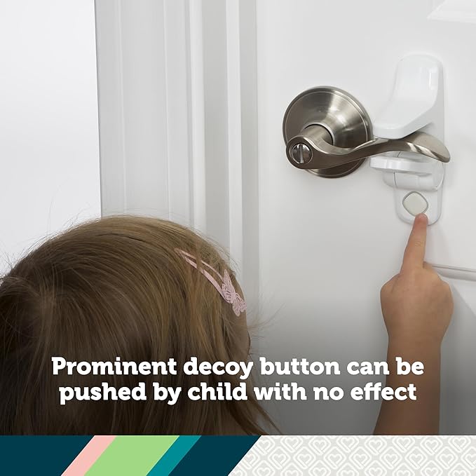 Safety 1st OutSmart Child Proof Door Lever Lock, White, 1 Count