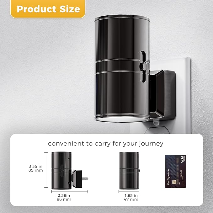 L LOHAS LED Night Light, Automatic Night Lights Plug into Wall, 2 Pack Nightlights with Light Sensor, 3000K Soft White 0-100LM Dimmable Modern Nightlight for Kids Bedroom Hallway