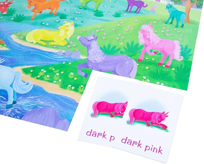 Peaceable Kingdom Unicorn Puzzle and Match Up Game
