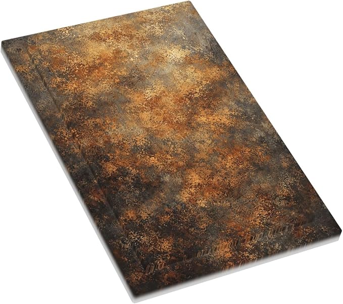 Decorative Light Switch Cover Plate Vintage Rust Pattern in Brown gold 1 Gang No Device Single Blank Outlet Covers Wall Plates for Electrical Outlets Faceplate for Bedroom Home Decor