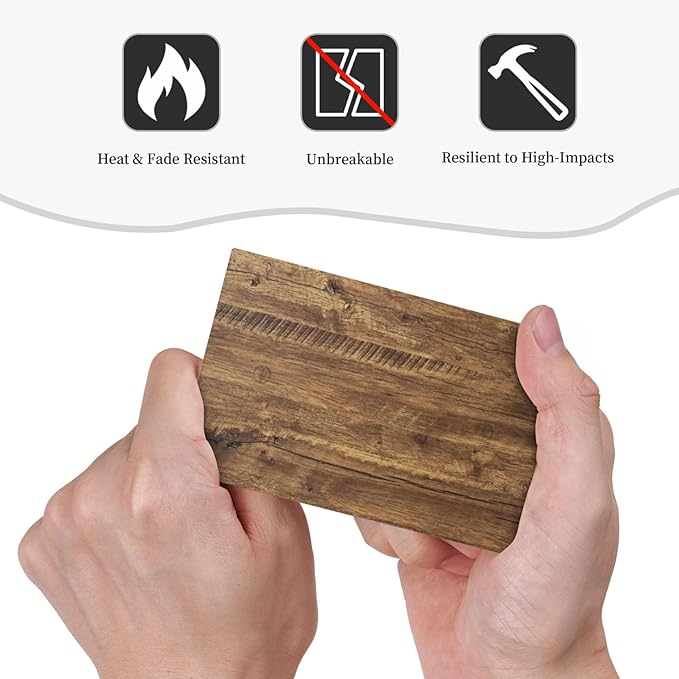 Rustic Brown Wood Distressed Wood Print Light Switch Cover Plate 1 Gang No Device Blank Electrical Wall Plates Faceplate Decorative Switch Plate Covers for Farmhouse Home Decor