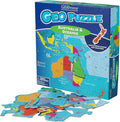 GeoToys GeoPuzzle, Australia & Oceania Jigsaw Puzzles, 50 Pc Geography Game & Map Puzzle, Educational Games & Kids Learning Activities, Puzzle Gifts for Children Ages 6-9, Fun Learning Toys for Kids