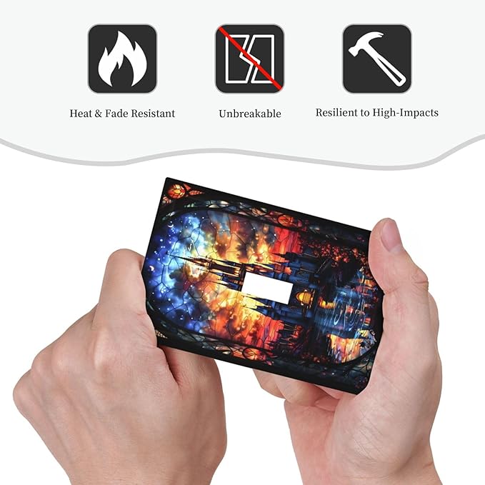 Medieval Fantasy Castle Magic Academy Decorative Light Switch Cover 1 Gang Single Toggle Device Electrical Faceplate Switchplates Decorator Outlet Wall Plate for Kids Room Bedroom Decor