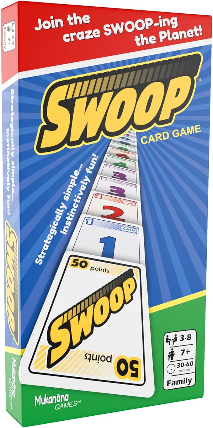 SWOOP Card Game | Fun for The Entire Family | Easy to Learn | Easy to Play | Great Social for Game Nights | Kids, Teens, Adults, and Seniors | Ages 7+ | 3 to 8 Players