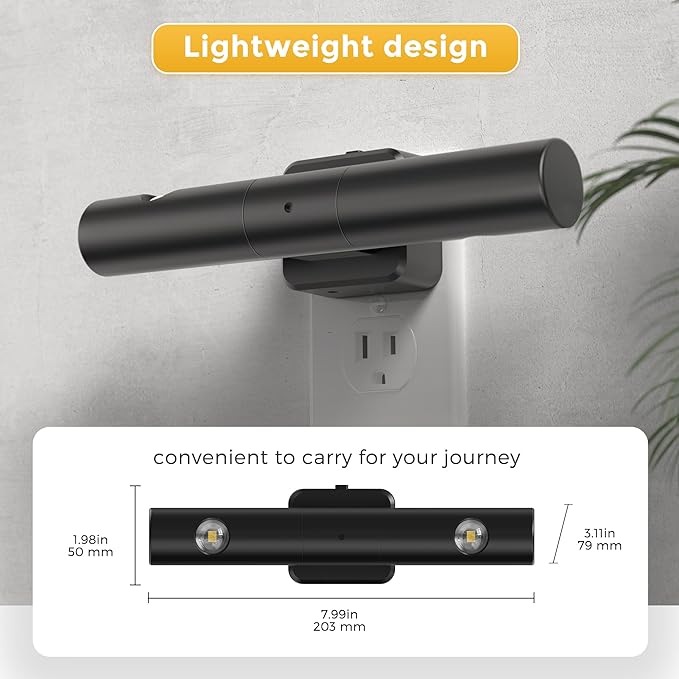 L LOHAS LED Night Light, Night Lights Plug into Wall, Auto Light Sensor 180° Rotating[2-Pack], Brightness Adjustable 0-100Lm, Soft White 3000K, Modern Nightlights for Bathroom, Hallway