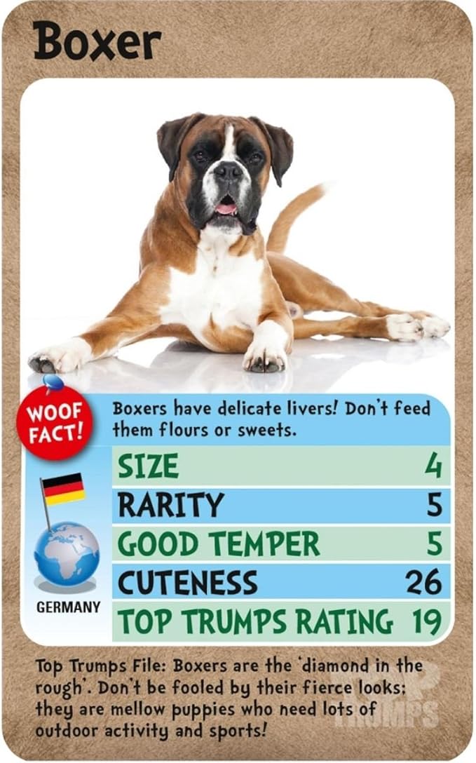 Top Trumps Card Game Dogs - Family Games for Kids and Adults - Learning Games - Kids Card Games for 2 Players and More - Kid War Games - Card Wars - for 6 Plus Kids