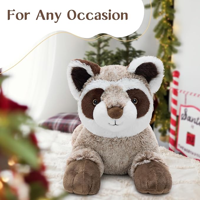 BENINY 30" Giant Raccoon Stuffed Animal Plush - Oversized Raccoon Plushies - Fluffy Big Stuffed Racoon Toy Birthday Gifts for Kids - Sweet Companion