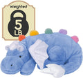 ARELUX Giant Weighted Winged Dragon Plush Toy - 35.4" 5lbs Soft Stuffed Animal for Comfort, Pterosaur Plushie Fuzzy Dinosaur Pillow Plushies Cuddly Removable and Washable Sky Blue