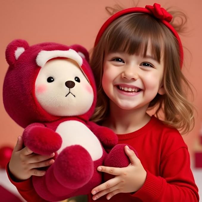 Ryttir Large Teddy Bear Plush - 15.7" Extra Soft Bear Stuffed Animal Hugging Pillow with Rotund Belly,Safety Nursery Decor & Sensory Comfort,Cuddle Companion for Kids(Christmas Gender Neutral Gift)