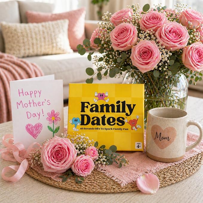 Happy Duo Family Dates 40 Scratch Off Cards – Summer Activities for Kids & Tween – Family Games for All Ages from Kids