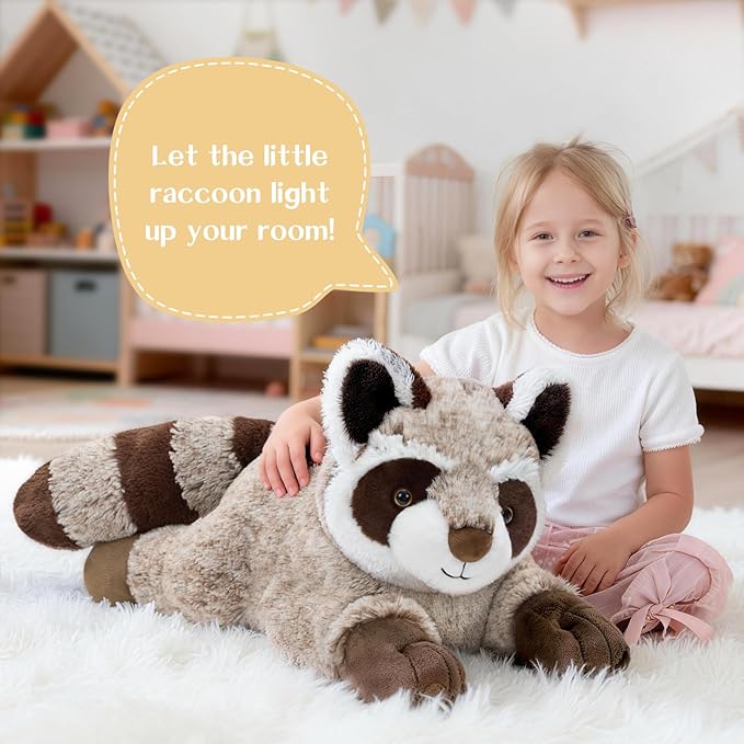 BENINY 30" Giant Raccoon Stuffed Animal Plush - Oversized Raccoon Plushies - Fluffy Big Stuffed Racoon Toy Birthday Gifts for Kids - Sweet Companion