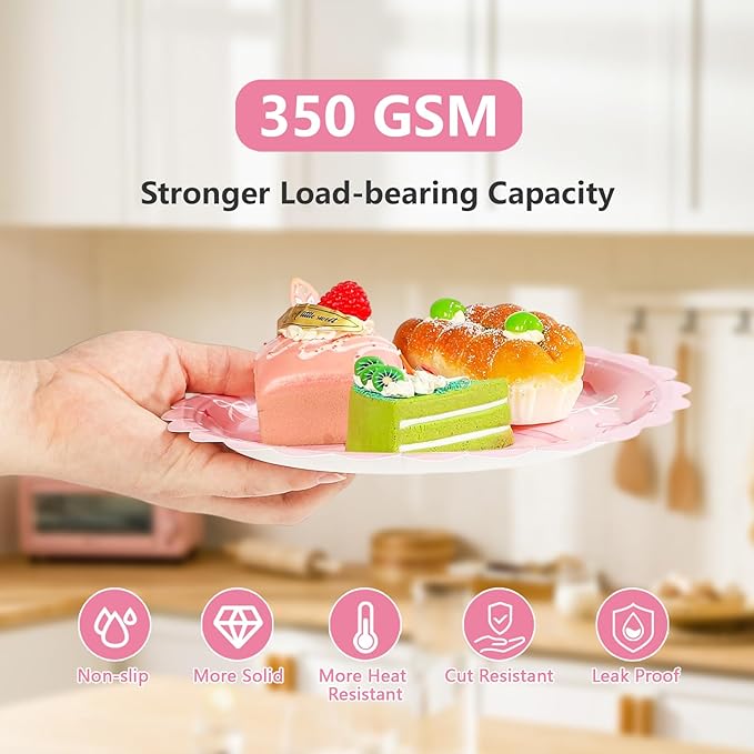 96Pcs Pink Bow Party Supplies Coquette 11th Birthday Party Plates and Napkins Disposable Bow Themed Tableware Set for Girl Happy 11th Birthday Baby Shower Decorations, Serves 24