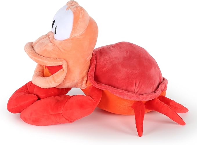 Jay Franco Disney Plush Pillow Buddy - Soft Plushie Stuffed Pillow 19 Inches, Red - Sebastian