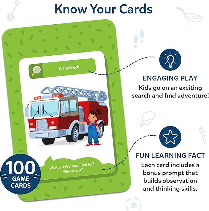 Skillmatics Indoor & Travel Scavenger Hunt Card Game - Found It, Educational Game Collections, Gifts for Kids, Boys, Girls and Families, for Ages 4, 5, 6, 7, Perfect for Home, School, Playdates
