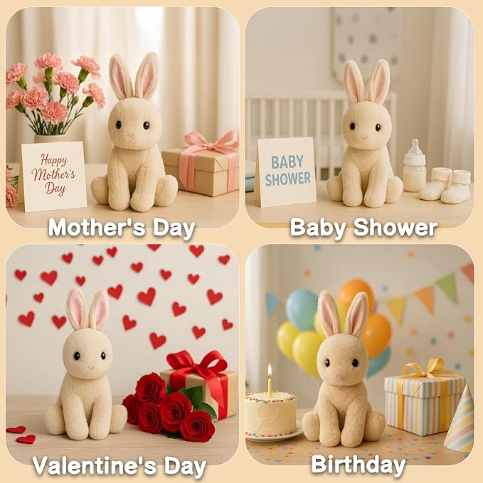 WEIGEDU 17.3-Inch Rabbit Bunny Stuffed Animal Plush Toy for Kids, Boys, Girls, Babies - Perfect Birthday, Easter, and Christmas Bedtime Gift