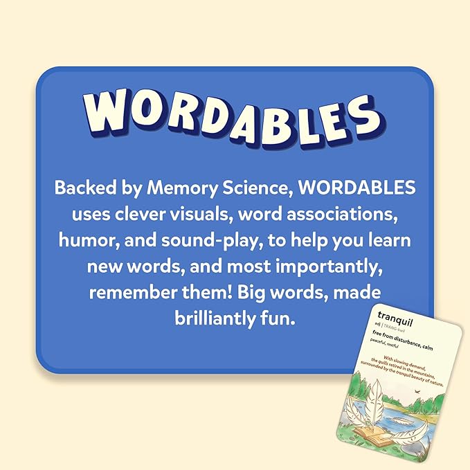 Skillmatics Vocabulary Flash Cards for Kids - Learn 100 Words with Wordplay, Visuals, & Soundplay, Educational Gift for Ages 8, 9, 10 & Up, Screen-Free Language Game