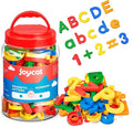 JoyCat 78 Pieces Magnetic Letters Numbers Alphabet Fridge Magnets ABC 123 Preschool Educational Learning Plastic Colorful Toy Set Uppercase Lowercase Math Symbols for Toddlers Kids 3+