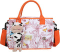 Universal Stroller Organizer with Double Bottle Holder, Fits For All Baby Strollers,6 Colors, Big Capacity (Pink Leopard)