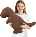 Andywoo Dino Chocolate Pillow Plush for Funny Birthday Gifts, Cute Funny Dinosaur Chocolate Stuffed Animals Toy for Boy and Girl, Dinosaur Gifts for Kids Teens and Adults (Tyran Rex, Large)
