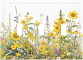 Wildflowers Sunflower Lavender Daisy Floral Decorative Switch Plates 3 Gang Wall Plate Triple Toggle Light Switch Cover Faceplate Electrical Wall Panels for Bedroom Living Room Decor