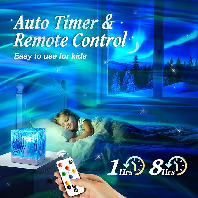 Teen Girl Gifts Trendy Stuff Northern Lights Projector, 18-Color 16th Birthday Gifts for Girls Mothers Day Gifts for Teen Girls Women, Mood Lighting, Room Light Projector for Bedroom Cute Room Decor
