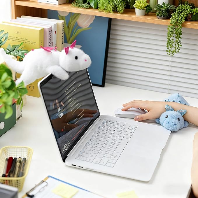 PEACH CAT Dragon Plush Cute Dragon Stuffed Animal Small Plushies Toys Gifts for Kids Blue