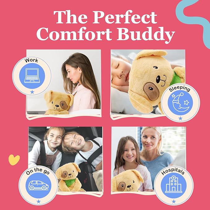 Lilly's Love Weighted Stuffed Animals for Adults & Kids — 5lb Calming Dog Plush for Anxiety, ADHD & Sensory | Machine Washable Weighted Stuffed Animal w/Removable Insert | Dexter The Dog