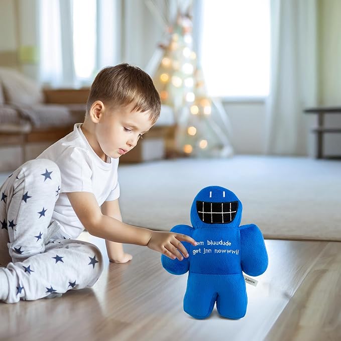 Forsaken Chance Giant Blue Plush Toy – Soft Giant Character Plush Stuffed Animal, Cute Blue Chance Collectible Plushie Gift for Kids and Gamers