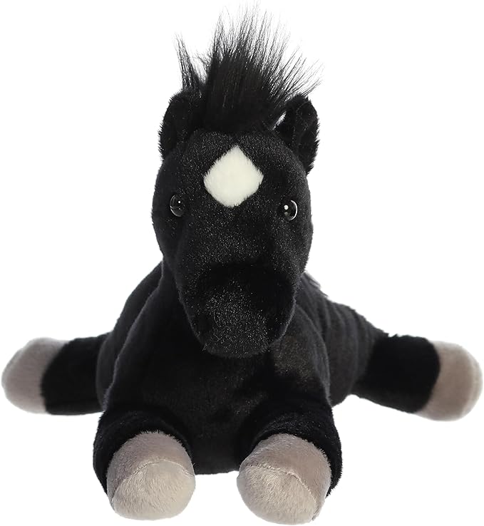 Aurora® Adorable Flopsie™ Blackjack™ Stuffed Animal - Used to Create Imaginative Play Adventures - Perfect for Birthdays, Kids and Adults, All Ages - Black 12 Inches
