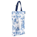 Quilted Baby Diaper and Wipes Pouch Portable Mommy Bag for Stroller Reusable Wipes Pouch with Lanyard (Blue style2)
