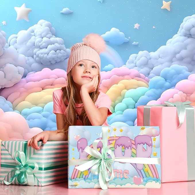 120 Pack Cloud Slime Kit, Mini Bulk Slimes for Kids, Soft and Non-Sticky, Slime Party Favors, Goodie Bag Stuffer, Valentines Gifts, Classroom Exchange Prizes, Stress Relief Toys for Girls Boys 8-12