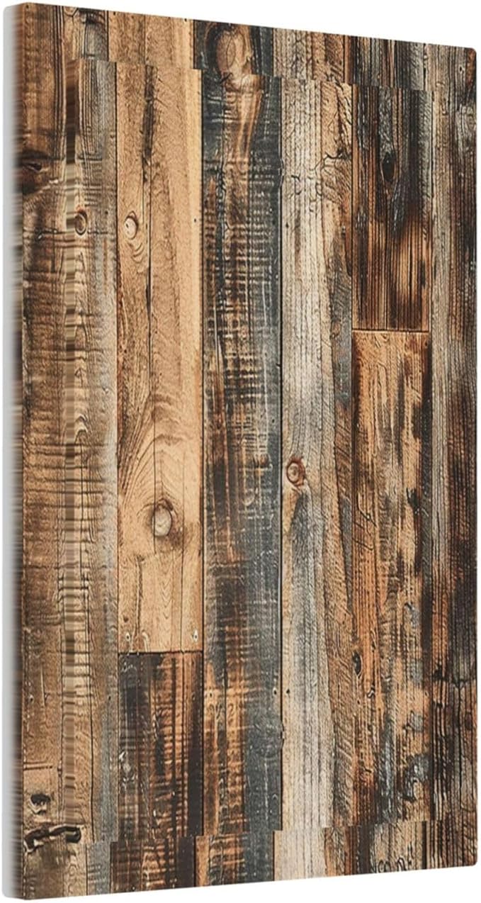 Light Switch Cover Plate Rustic Brown Wood Pattern Splice Plank 1 Gang No Device Blank Electrical Wall Plates Faceplate Decorative Switch Plate For Farmhouse Cabin Decor