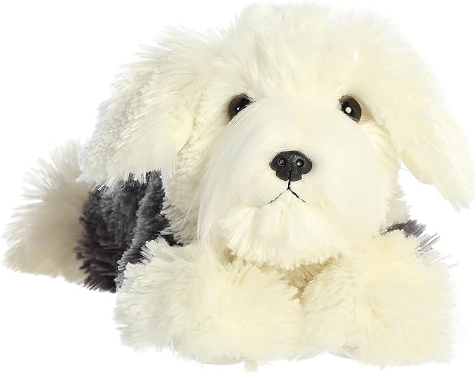 Aurora® Adorable Flopsie™ Edwin™ Stuffed Animal - Used to Create Imaginative Play Adventures - Perfect for Birthdays, Kids and Adults, All Ages - White 12 Inches
