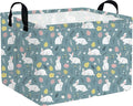 Rectangular Easter basket,Easter basket empty,Kids Storage Baskets for kids Bedroom,Gift bin,Kids Storage Bin,Easters gift baskets,Kids home Decor(Cute rabbit Easter egg)