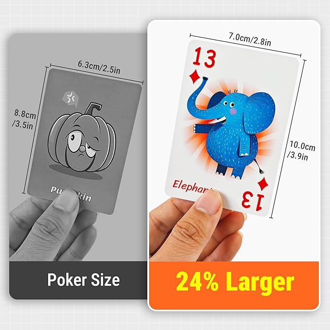 rokt&razo 6 in 1 Educational Kids Card Games, Alphabet Memory Match, Slap Jack, Go Fish, Crazy Eights, War, Ghost Out (Formerly Old Maid), Large Kids Playing Cards, Easter & Stocking Stuffers